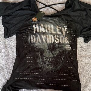 Harley-Davidson Black Graphic Women's Tee